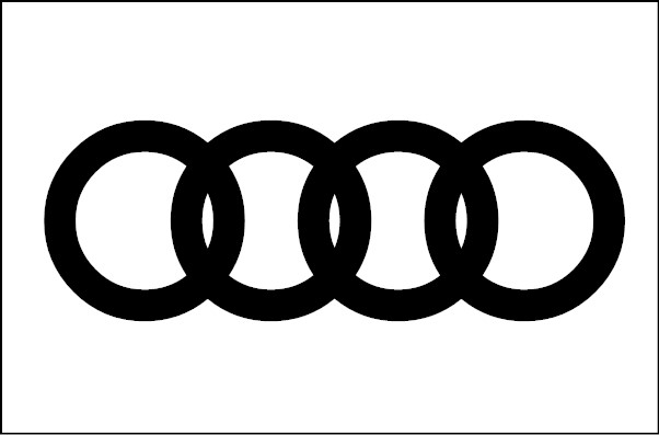 naklejka na samochód na auto logo audi