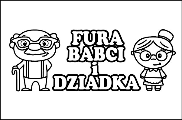 naklejki na samochód na auto babcia dziadek fura babci i dziadka