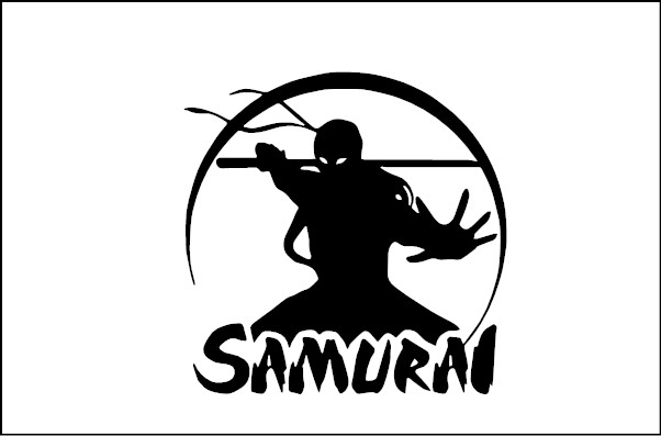 naklejka na samochód na auto samurai